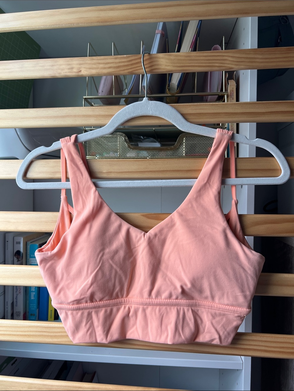 BuffBunny Coral Peach V-Neck Bralette